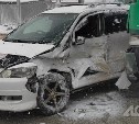 Водитель Toyota Ipsum и ребёнок пострадали в ДТП с участием бетономешалки в Южно-Сахалинске