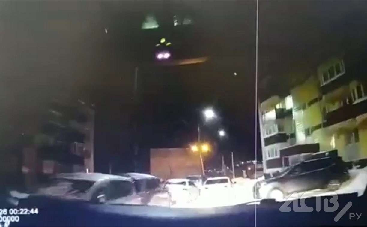 Появилось видео погони за пьяным водителем в Холмске
