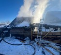 Баня выгорела на площади 80 квадратных метров в Мицулёвке