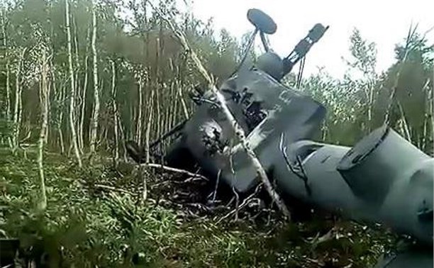 Появилось видео с места жесткой посадки вертолета Ми-8 на Сахалине