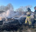 В Лесном пожар с сухой травы перекинулся на жилой дом