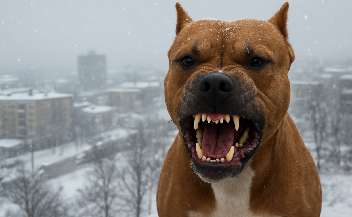 Питбуль насмерть загрыз собаку на глазах у хозяев в Петропавловске-Камчатском