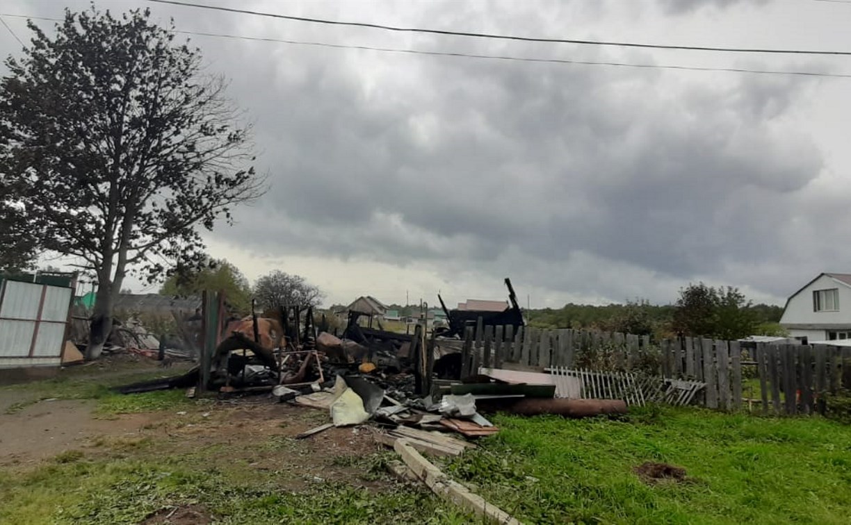 При пожаре в Березняках погибла женщина