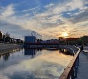 "Надо РУЗ ставить": сахалинцы шутят о появлении лосося у набережной реки Рогатка в Южно-Сахалинске 