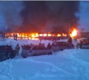 Пожар в общежитии Лугового