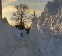 "Прыжки в высоту": в переулке Барачном в Южно-Сахалинске не могут разминуться пешеходы и машины