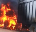 В районе Ключей дотла сгорел трактор