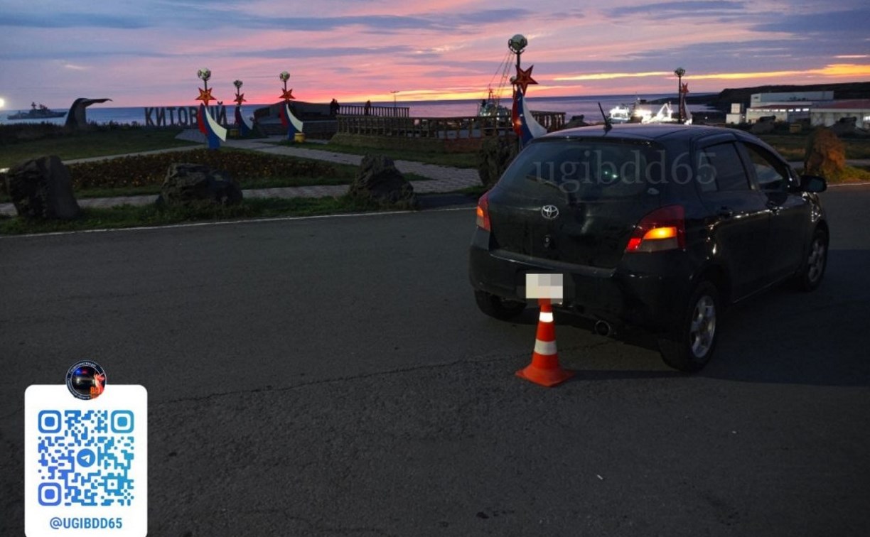 Женщина на Vitz сдавала задним ходом и сбила пенсионерку в Курильском районе
