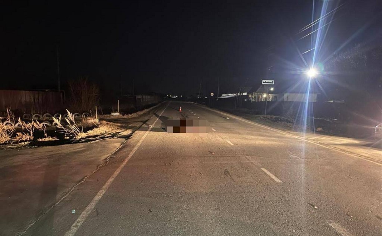 Жуткое ДТП на Сахалине: универсал наехал на лежащего на дороге человека