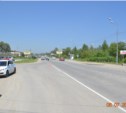 Легковая "Тойота" столкнулась с мопедом в Южно-Сахалинске 