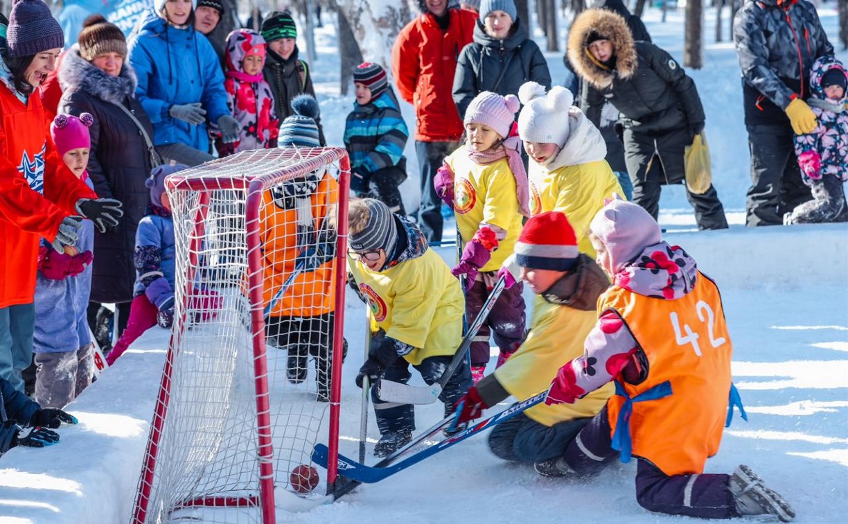 Участников плей-офф городского этапа чемпионата «Хоккей в валенках» определили в Южно-Сахалинске