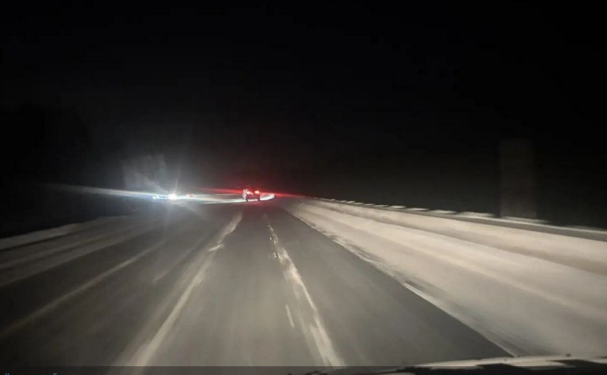 Участок трассы "Южно-Сахалинск — Оха" закрыт для движения