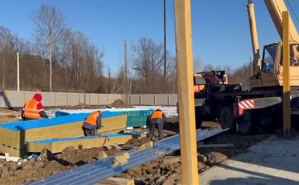 Строительство комплекса очистных сооружений продолжается в Вахрушеве