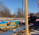 Строительство комплекса очистных сооружений продолжается в Вахрушеве
