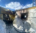 Модульный дом сгорел в Березняках