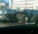 Две машины разбиты в результате утреннего ДТП в Южно-Сахалинске