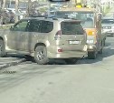 В Южно-Сахалинске "крутыш" на Toyota Prado показал, как не надо ездить