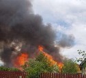 Частный дом дотла сгорел в Южно-Сахалинске
