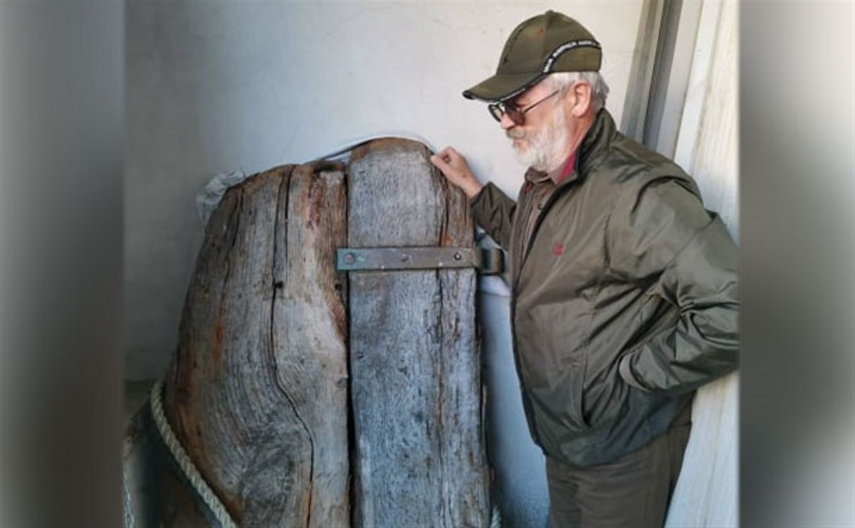 Часть руля шхуны XIX века нашли на берегу Сахалина