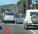 Сразу четыре автомобиля столкнулись в Южно-Сахалинске