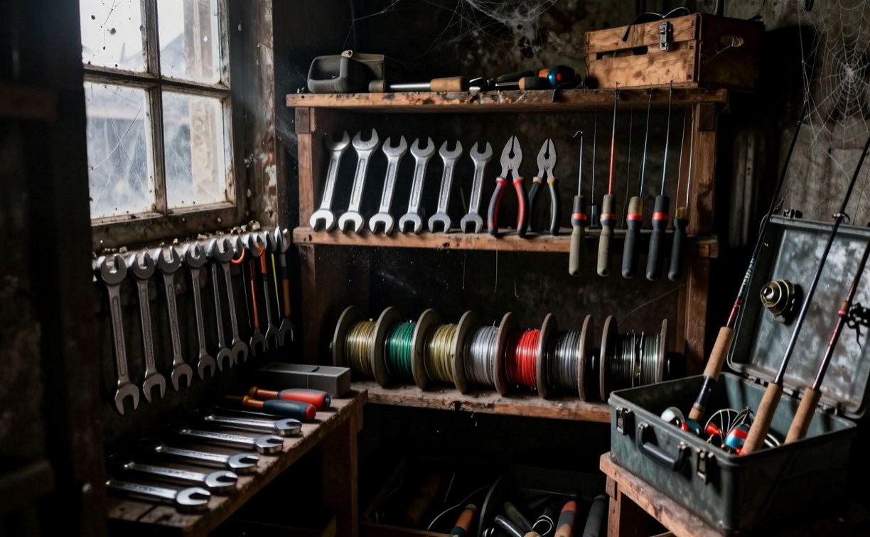 В Поронайске специалист по благоустройству украл из подвала инструменты и рыболовные снасти