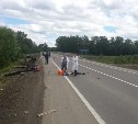 Мотоциклист столкнулся с кран-балкой в Смирныховском районе