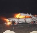 Автомобиль полностью сгорел на автодороге Горнозаводск-Невельск