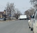 Грузовик сбил мужчину в Южно-Сахалинске