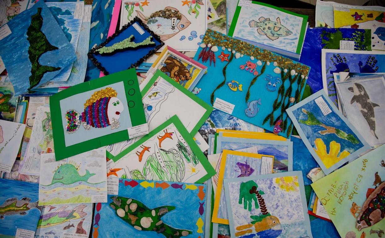Посмотреть на рисунки и аппликации смогут сахалинцы на фестивале "Остров-рыба"