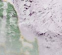 Ледовую обстановку у юго-восточного побережья Сахалина показали на спутниковых снимках