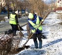 Весеннее благоустройство скверов и общественных зон началось в Южно-Сахалинске
