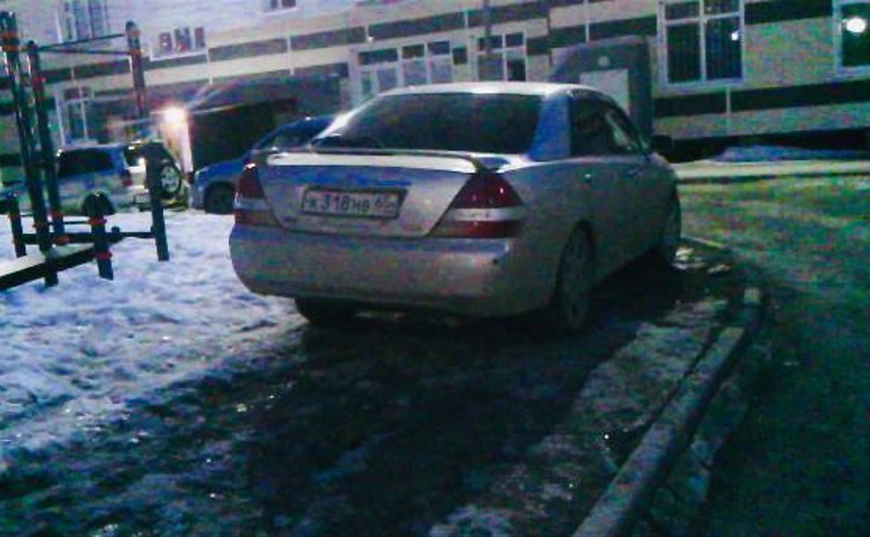 В Южно-Сахалинске определили "чемпиона" по незаконной парковке на газоне 