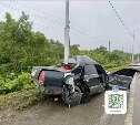Смяло, как гармошку: водитель без прав влетел в столб на трассе Южно-Сахалинск – Оха