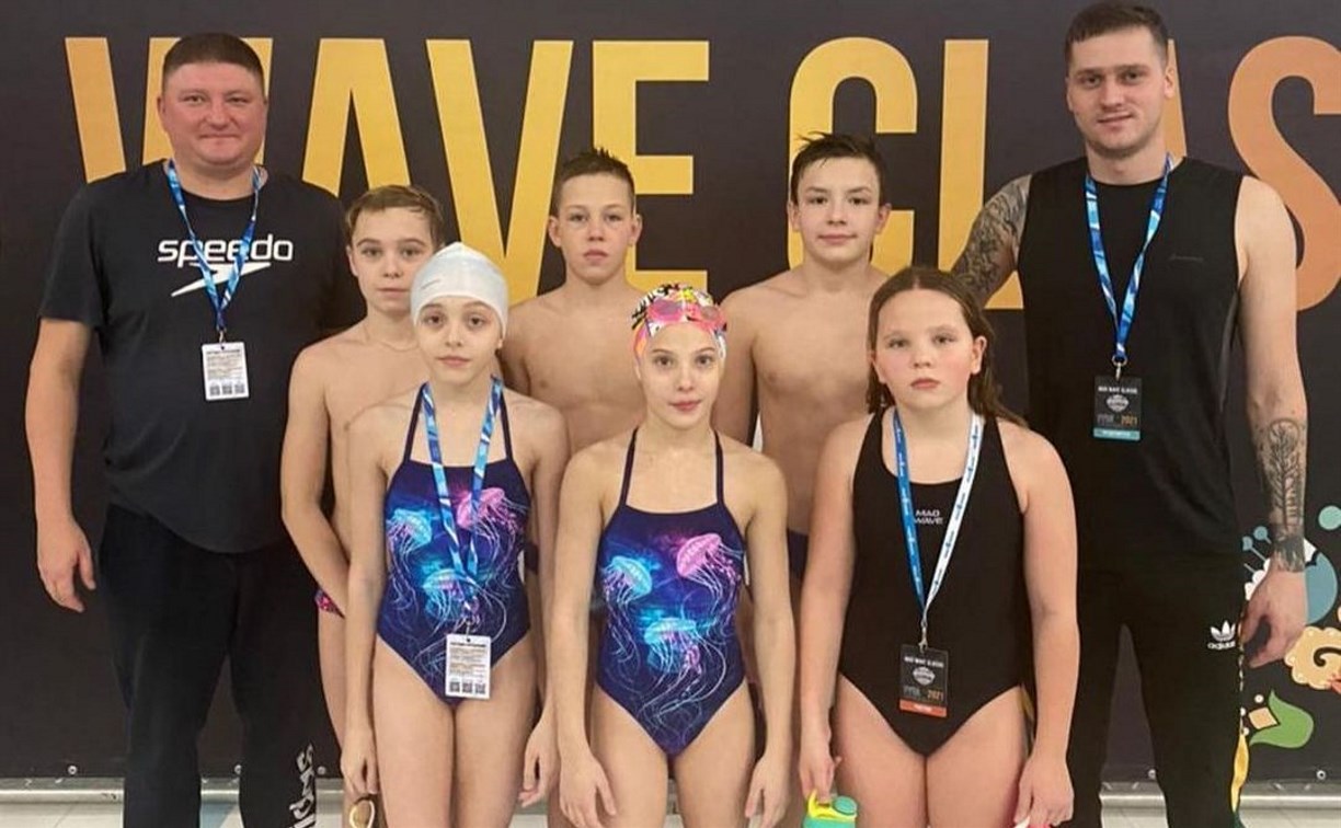Пять медалей всероссийских соревнований завоевали сахалинские пловцы