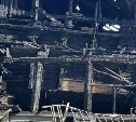 Появились кадры дома, сгоревшего на улице Хлебной в Южно-Сахалинске