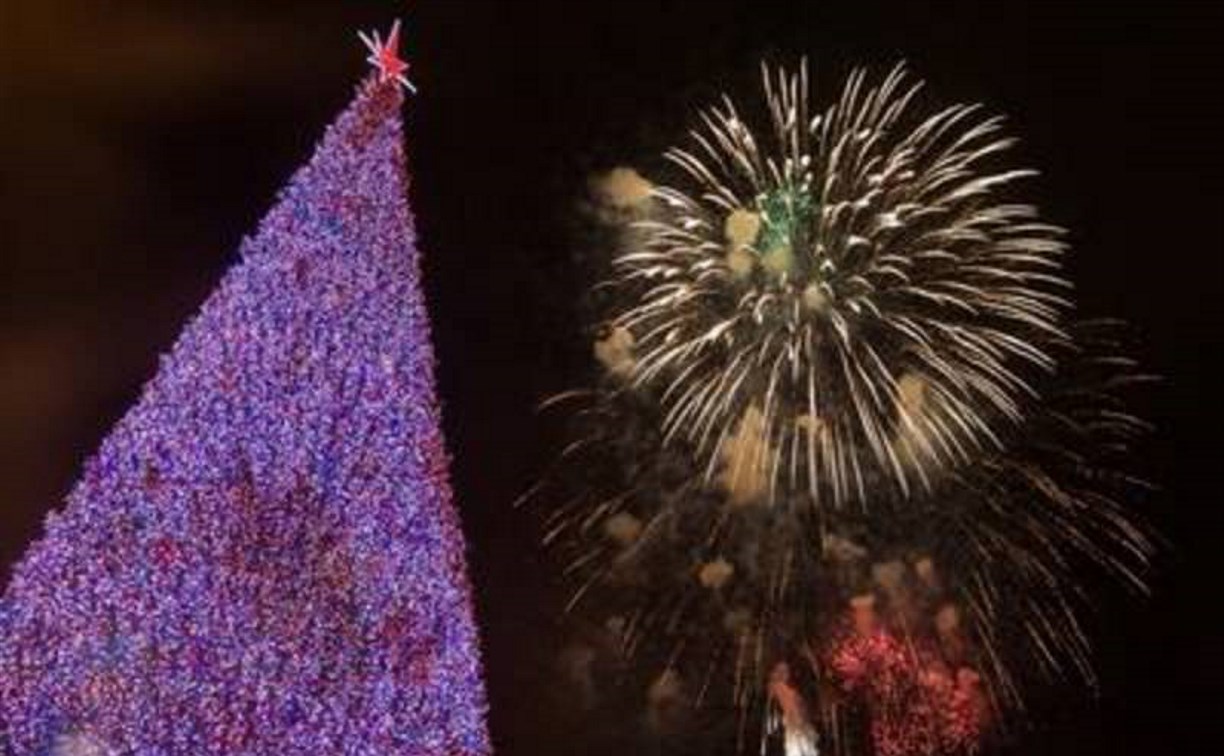 Огни на главной сахалинской елке зажгутся 14 декабря