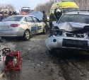 Водитель такси пострадал при ДТП в Южно-Сахалинске
