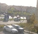 Седан опрокинул внедорожник под надписью "Возлюби Дальнего своего"
