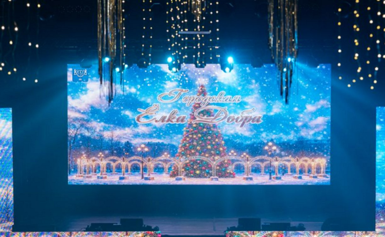 Новогодние чудеса для исполнения детских желаний: "Городская ёлка добра" объединила более 300 южносахалинцев