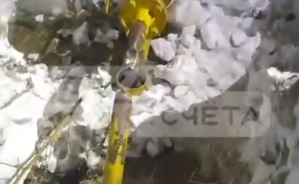 В Троицком при расчистке снега трактор повредил газопровод высокого давления