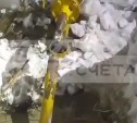 В Троицком при расчистке снега трактор повредил газопровод высокого давления
