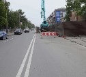 Ремонт еще одного участка улицы Комсомольской начался в Южно-Сахалинске