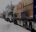"Ни конца, ни края нет": большегрузы скопились в селе Стародубском