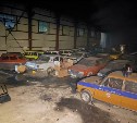 Большая коллекция ретроавтомобилей чудом уцелела во время пожара на Сахалине: фото с места ЧП