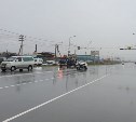 Водитель подбил остановившееся авто на улице Железнодорожной в Южно-Сахалинске