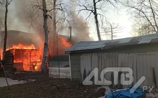 Дачный дом полыхал в Чистоводном