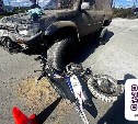 В Троицком водитель внедорожника нарушил ПДД и сбил подростка на питбайке