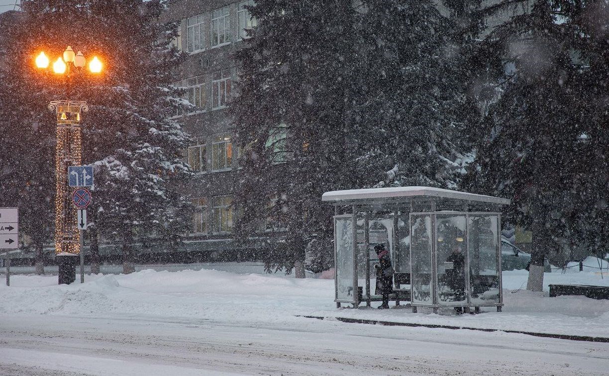 Какие автобусы отменили на Сахалине в метель: полный список маршрутов