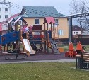 Стая агрессивных собак в Южно-Сахалинске загнала детей на игровой комплекс