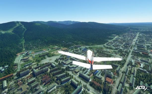 Палка вместо телевышки и снесённый храм - как выглядит Южно-Сахалинск в Microsoft Flight Simulator